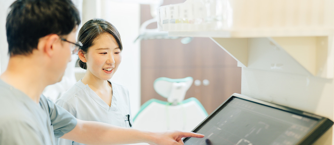 豊富な経験と技術を持つ歯科医師が連携するチーム医療